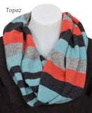 4 Tone Block Colour Loop Scarf